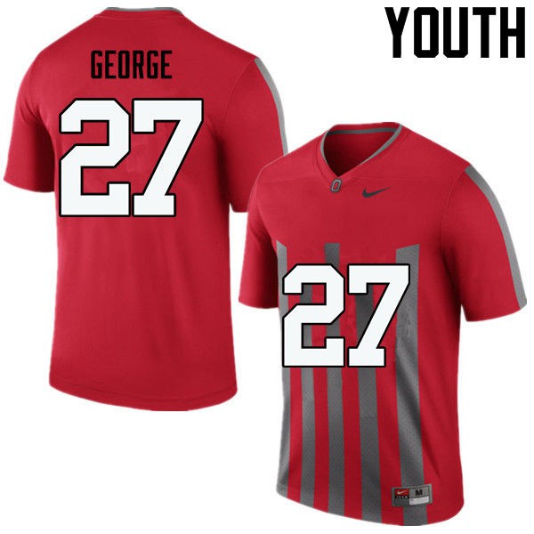 Ohio State Buckeyes #27 Eddie George Youth Official Jersey Throwback